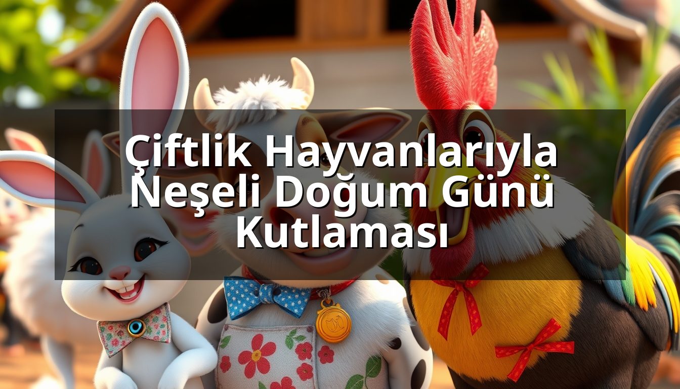 Çiftlik Hayvanlarıyla Neşeli Doğum Günü Kutlaması